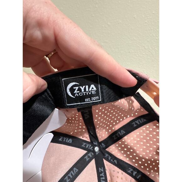 zyia curved brim vortex SnapBack pink hat new women’s - Picture 4 of 5